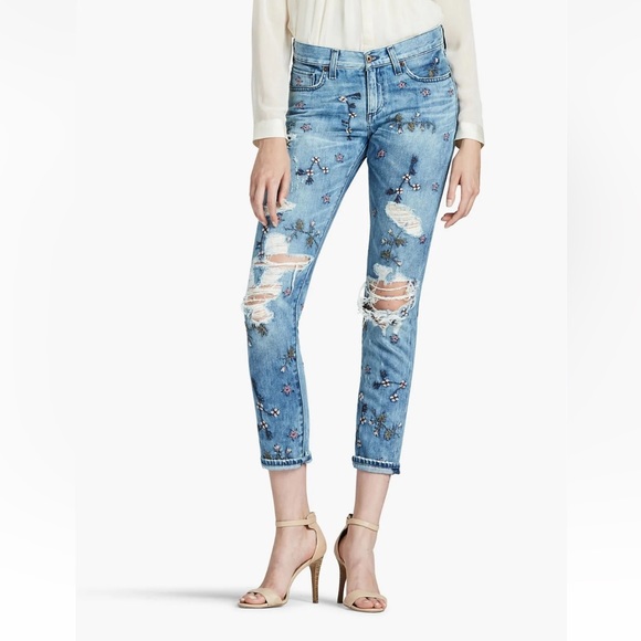Lucky Brand Denim - Lucky Brand Sienna Slim Embroidered BF Jeans
